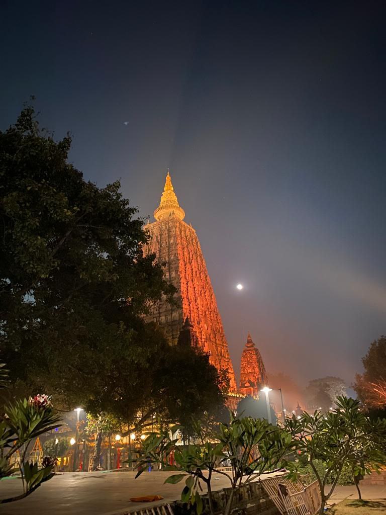 Tempio della Mahabodhi a Bodhigaya (India), dove il Buddha ha ottenuto la Grande Illuminazione